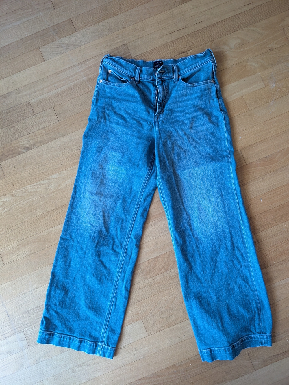 J. Crew Women's Blue Classic Wide Leg Jeans